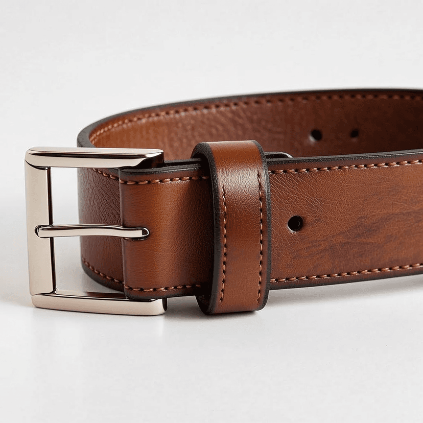 Leather Belt Black S - 2